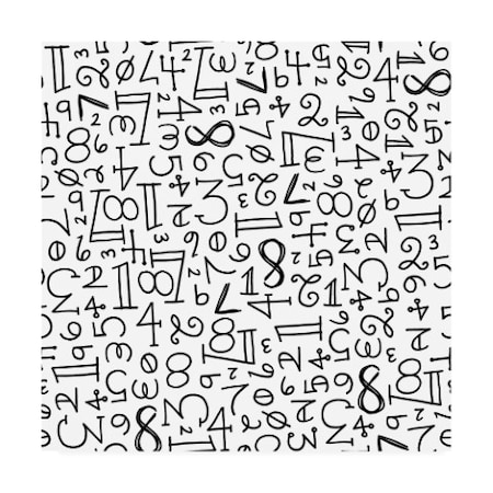 Holli Conger 'Hand Numbers Repeat' Canvas Art,35x35